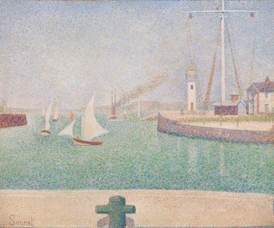 Entrada del puerto de Honfleur de Georges Seurat