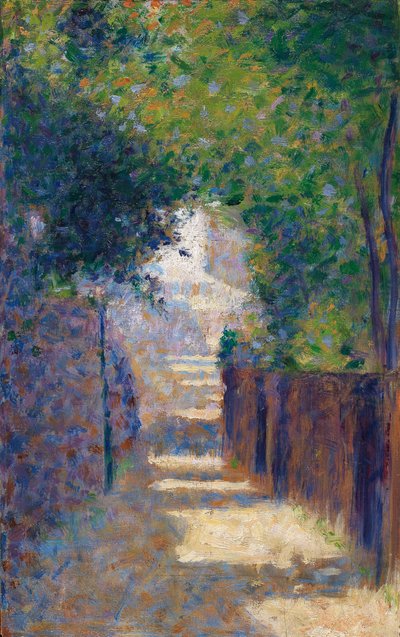 Rue St. Vincent en primavera, c.1884 de Georges Seurat