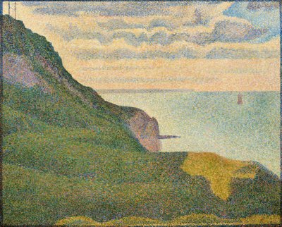 Paisaje marino en Port-en-Bessin, Normandía de Georges Seurat