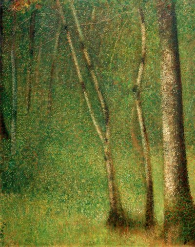 Bosque en Pontaubert de Georges Seurat