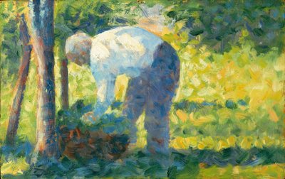 El jardinero, 1882-83 de Georges Seurat