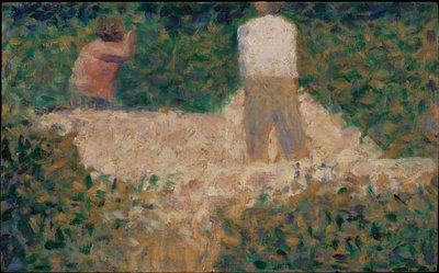 Dos picapedreros de Georges Seurat