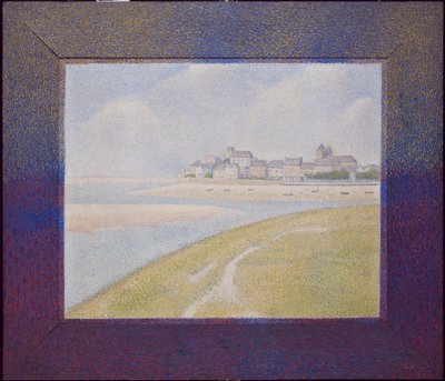 Vista de Le Crotoy, desde río arriba, 1889 de Georges Seurat