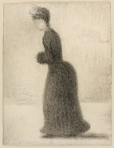 Mujer con manguito de Georges Seurat