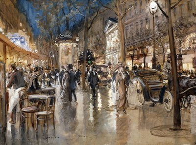 Atardecer en un Bulevar Parisino de Georges Stein