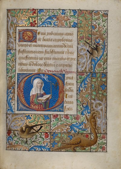 Inicial O: Santa Genoveva de Georges Trubert
