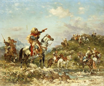 Guerreros árabes a caballo de Georges Washington