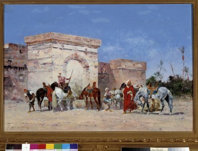 Sin título La ruptura tiene la fuente de un oasis en el desierto. Pintura de Georges Washington (1827-1910) Mención obligatoria: Colección fundación regards de Provence, Marsella de Georges Washington