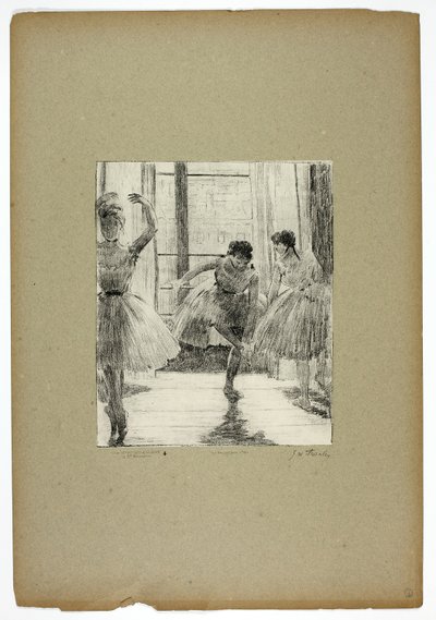 Antes de la clase de ballet de Georges William Thornley