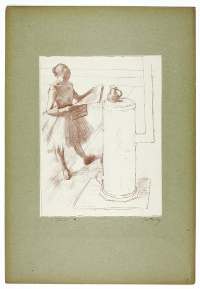 Bailarina junto a la estufa de Georges William Thornley