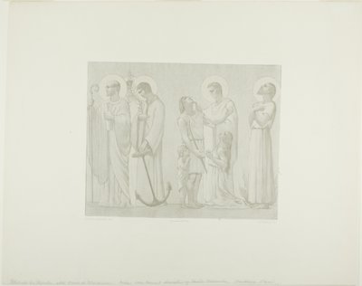 Santos legendarios de Francia (friso central) de Georges William Thornley