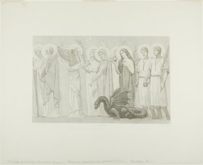 Vida pastoral de Santa Genoveva (panel derecho) de Georges William Thornley