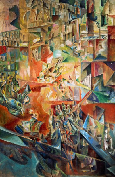 Metrópolis, por Georges Yakoulov, Rusia, siglo XX de Georges Yakoulov