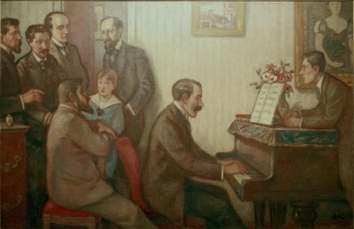 Reunión en casa de Godebski de Georges d Espagnat