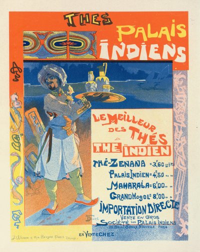 Thés du Palais Indien, c. 1900 de Georges de . Feure