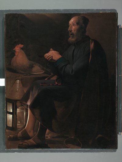 San Pedro Arrepentido, 1645 de Georges de La Tour