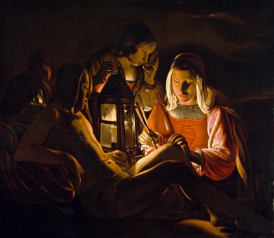 San Sebastián amamantado por Santa Irene de Georges de La Tour