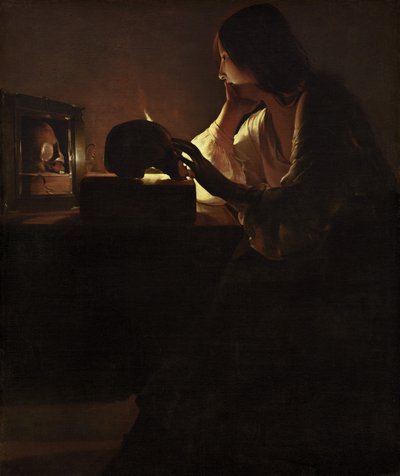 La Magdalena Arrepentida, c. 1635-1640 de Georges de La Tour