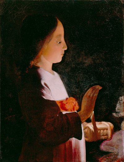 Virgen María joven de Georges de La Tour