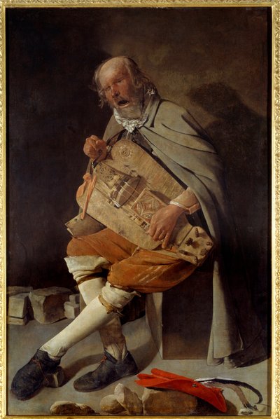 El anciano también conocido como el anciano con el sombrero o el anciano con la mosca de Georges de La Tour