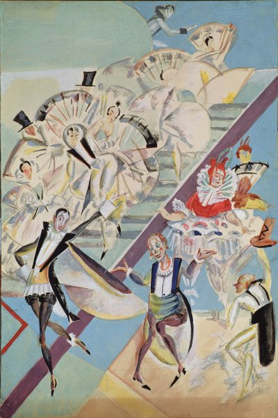 Diseño de escenario para la opereta Girofle-Giroflia de Ch. Lecocq, 1922 de Georgy Bogdanovich Yakulov