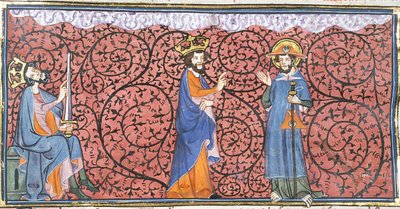 Visiones de Carlomagno de la Vía Láctea y de Santiago, de Chroniques de France ou de St Denis, siglo XIV (22690449466) de Georgia Levan Ramishvili from Tbilisi