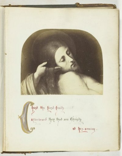 Ilustración de Jesús con cita bíblica de Georgina Cowper