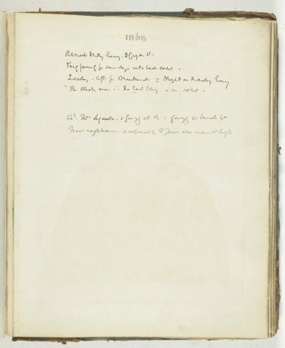 Sin título [página de texto relacionada con Broadlands], 1868 de Georgina Cowper