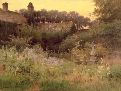 Donde duerme el jardín olvidado (óleo sobre lienzo) de Georgina M. de l