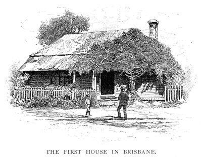 La primera casa en Brisbane, Australia, 1886 de Georgius