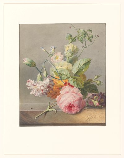 Bodegón floral
Arreglo floral de Georgius Jacobus Johannes van Os
