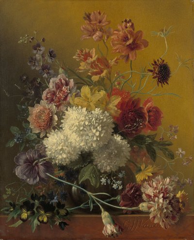 Naturaleza muerta con flores de Georgius Jacobus Johannes van Os