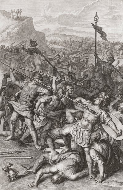 La batalla de Israel contra los amalecitas de Gerard (after) Hoet