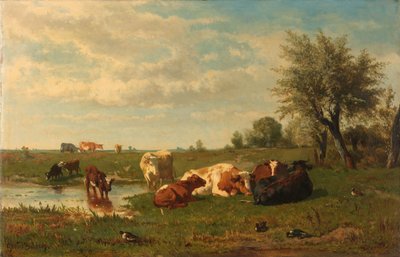 Vacas en el prado de Gerard Bilders