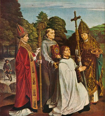 Canónigo Bernardijn Salviati y Tres Santos, 1501, 1909 de Gerard David