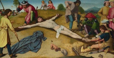 Cristo clavado en la cruz, ca 1481 de Gerard David