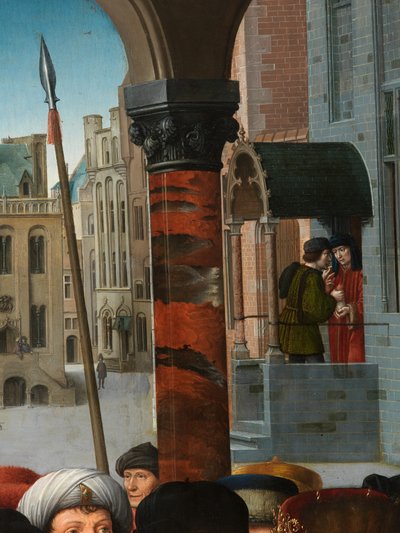 Detalle del Juicio de Cambises de Gerard David
