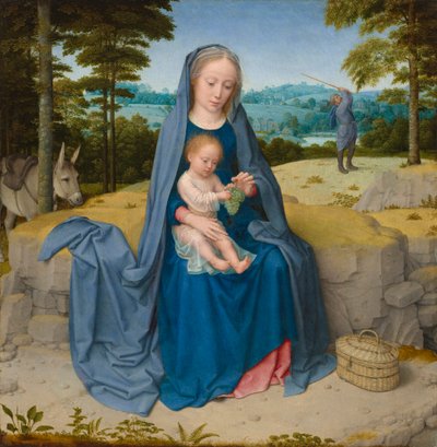Descanso en la Huida a Egipto de Gerard David