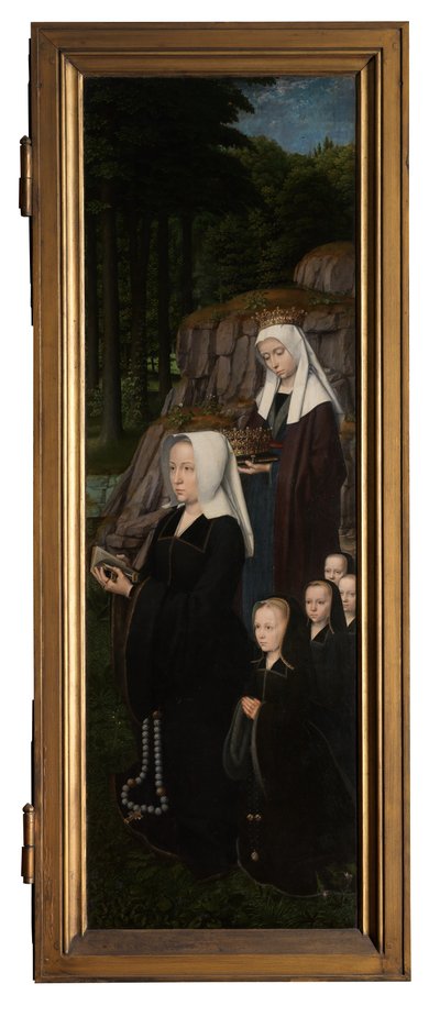 Tabla derecha del Bautismo de Cristo, c.1502-08 (óleo sobre tabla) de Gerard David