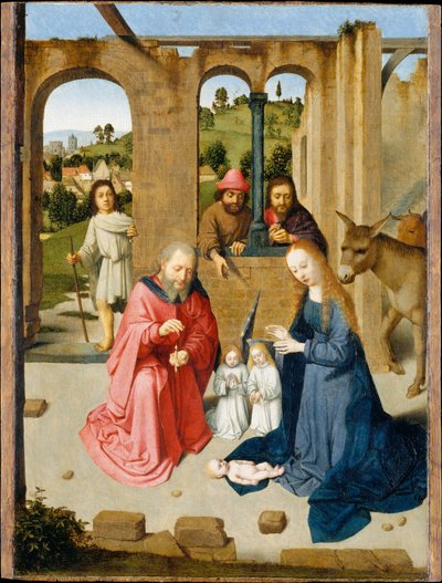 La Natividad, principios de la década de 1480 de Gerard David
