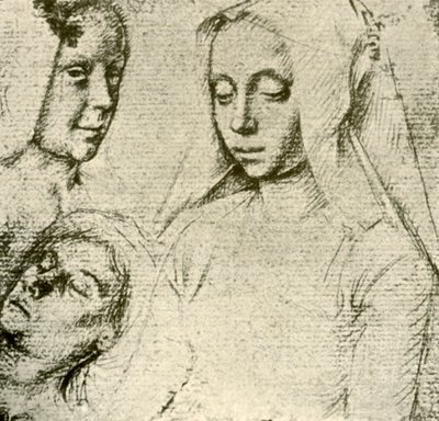 Tres cabezas femeninas, finales del siglo XV-principios del siglo XVI, 1908 de Gerard David