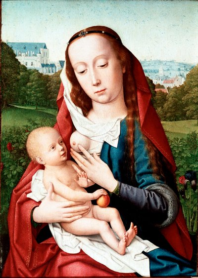 Virgen y Niño Pintura de Gerard David (1460-1523) Madrid, Museo Lázaro Galdiano de Gerard David