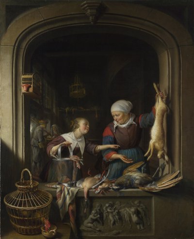 Tienda de aves, c. 1670 de Gerrit Dou