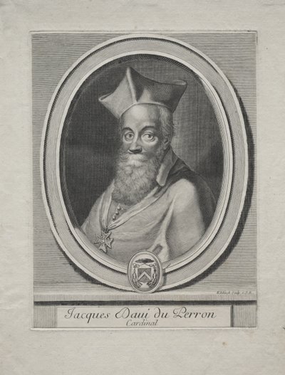 Cardenal Jaques Davey Duperron de Gérard Edelinck