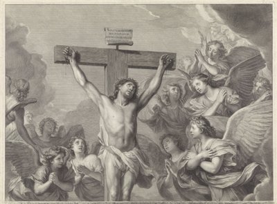 Cristo en la cruz de Gérard Edelinck