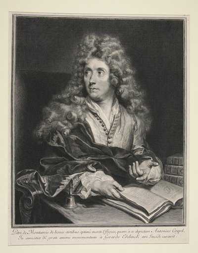 Retrato de Antoine Coypel de Gérard Edelinck