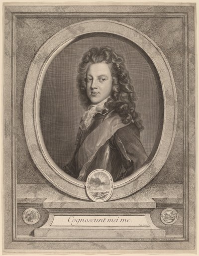 James III, Príncipe de Gales de Gerard Edelinck after François de Troy