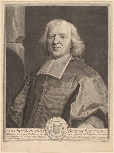Jacques Benigne Bossuet de Gerard Edelinck after Hyacinthe Rigaud