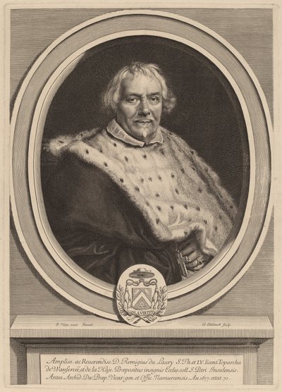 Remi Du Laury de Gerard Edelinck after Jacob van Oost II
