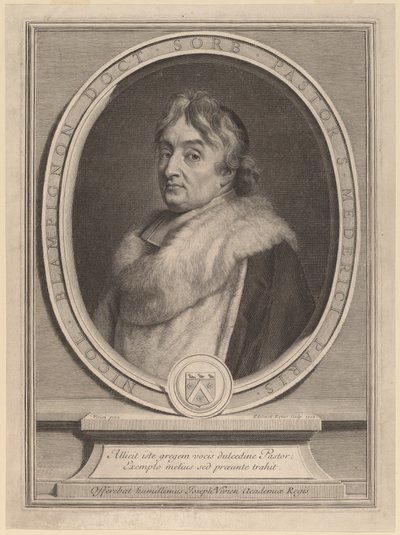 Nicolas de Blampignon de Gerard Edelinck after Joseph Vivien